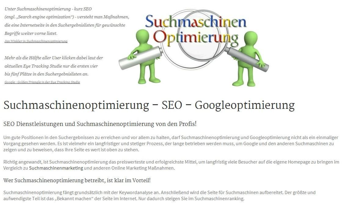 SEO: Suchmaschinenoptimierung und Googleoptimierung aus Taunusstein