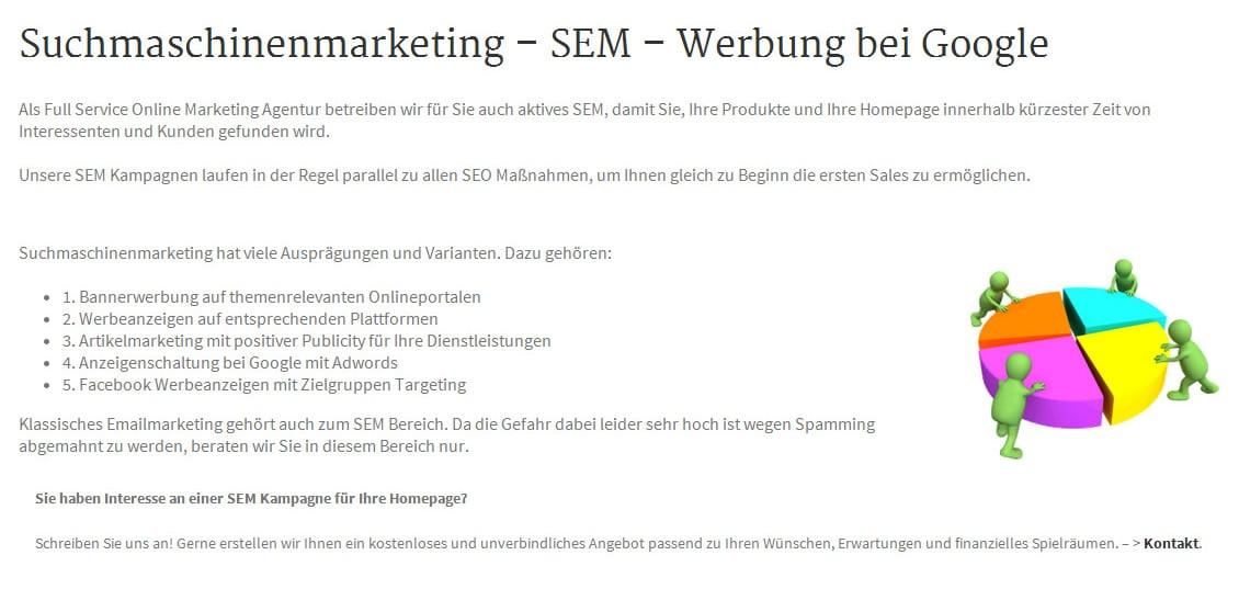 Suchmaschinen Marketing, SEM und Suchmaschinen Werbung aus Ramstein-Miesenbach